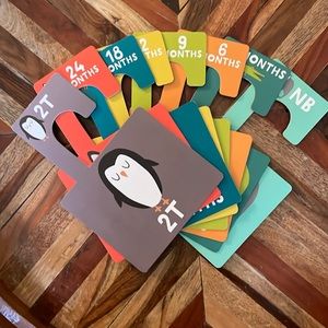 Baby Toddler Clothes Hanger Dividers (Newborn - 2T).